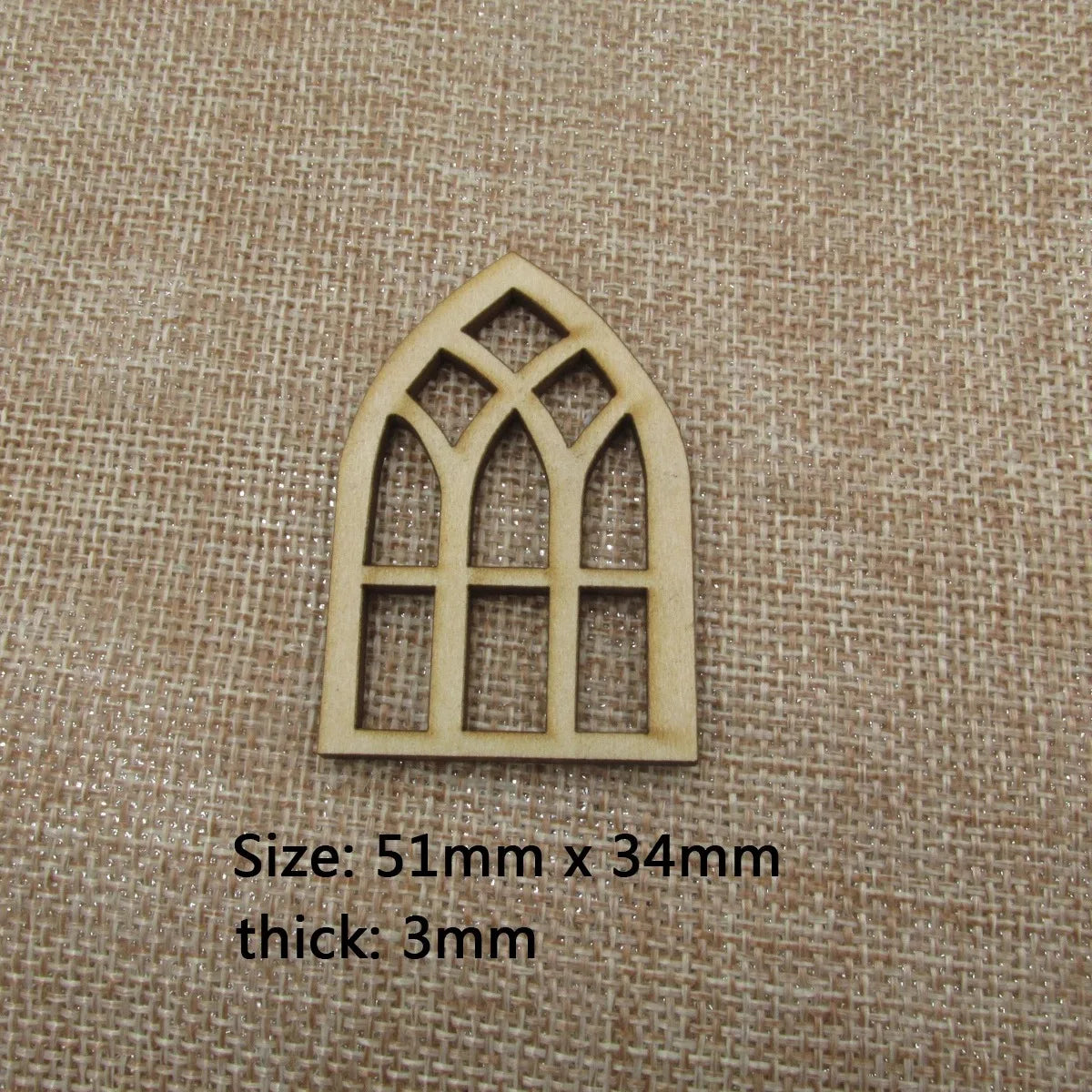 Unfinished Blank Dollhouse, Church Shape, Wooden Door, House Accessories, DIY Craft, 10Pcs