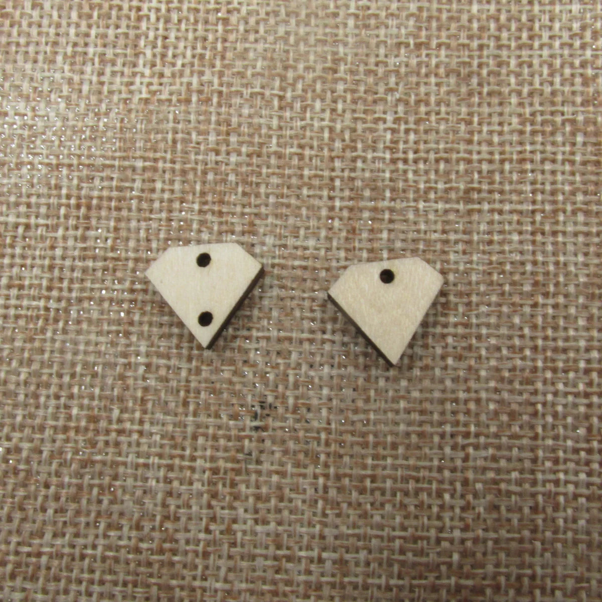 10 Pcs Unfinished Blank Wooden Geometric Diamond Shape Cutout Plywood Connector Jewelry Finding Earring Supplies