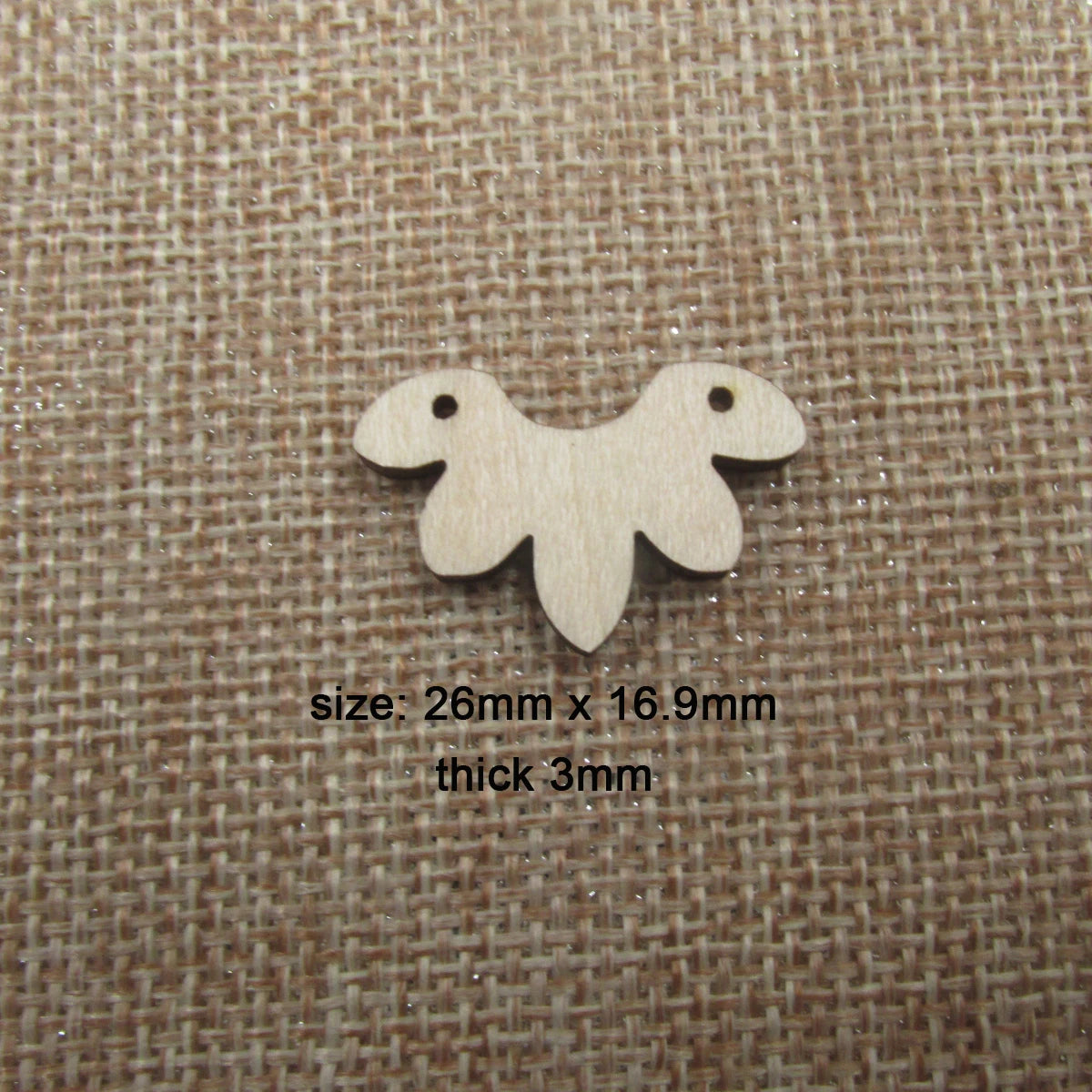 10 Pcs Unfinished Blank Wooden Flower Lotus Shape Cutout Plywood Connector Jewelry Finding Supplies