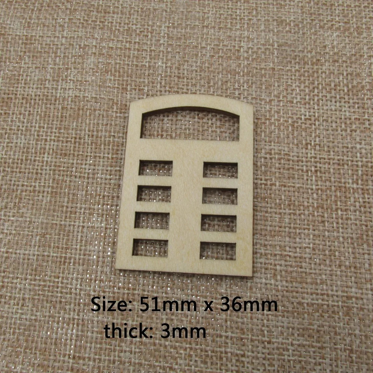 10pcs Unfinished Blank Half Circle Window Fairy Church Shape Wooden Fairy Windows Door House Accessories For DIY Craft