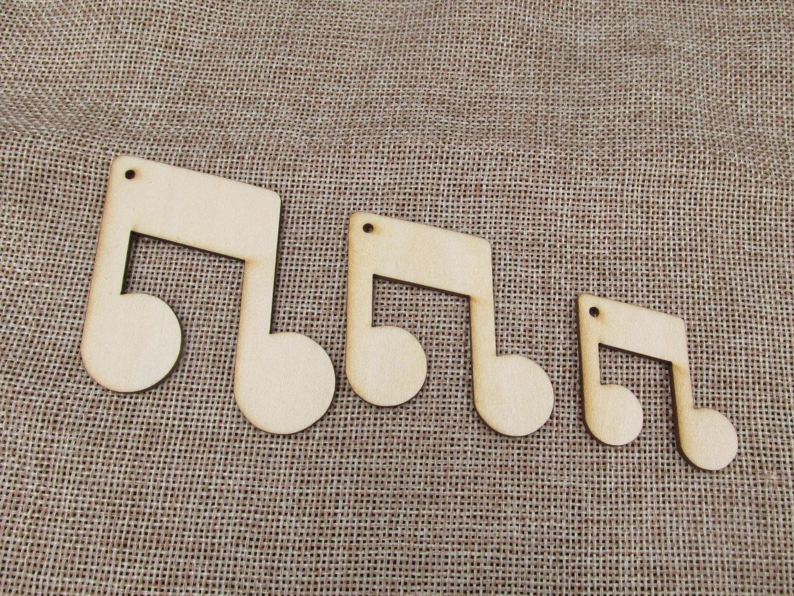 DIY Unfinished Laser Cut Wooden Earrings Blank Pendant Musical Notation Guitar Shapes For Jewelry Findings Components