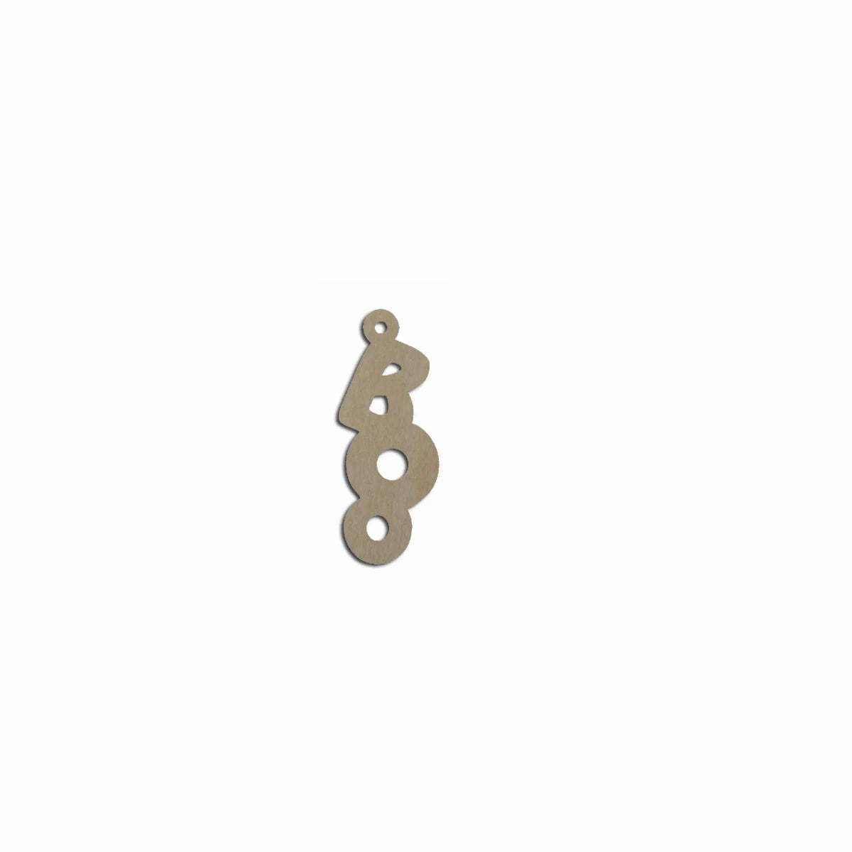 10pcs Bulk Unfinished Wooden Blank Holiday Halloween Boo Word Cutout Shape For Spooky Horror Theme Earring