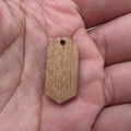 6 Pcs Unfinished Blank Wooden Oval Diamond Wood Connector Shape Cutout For Necklace Earring Pendant DIY Making Jewelry