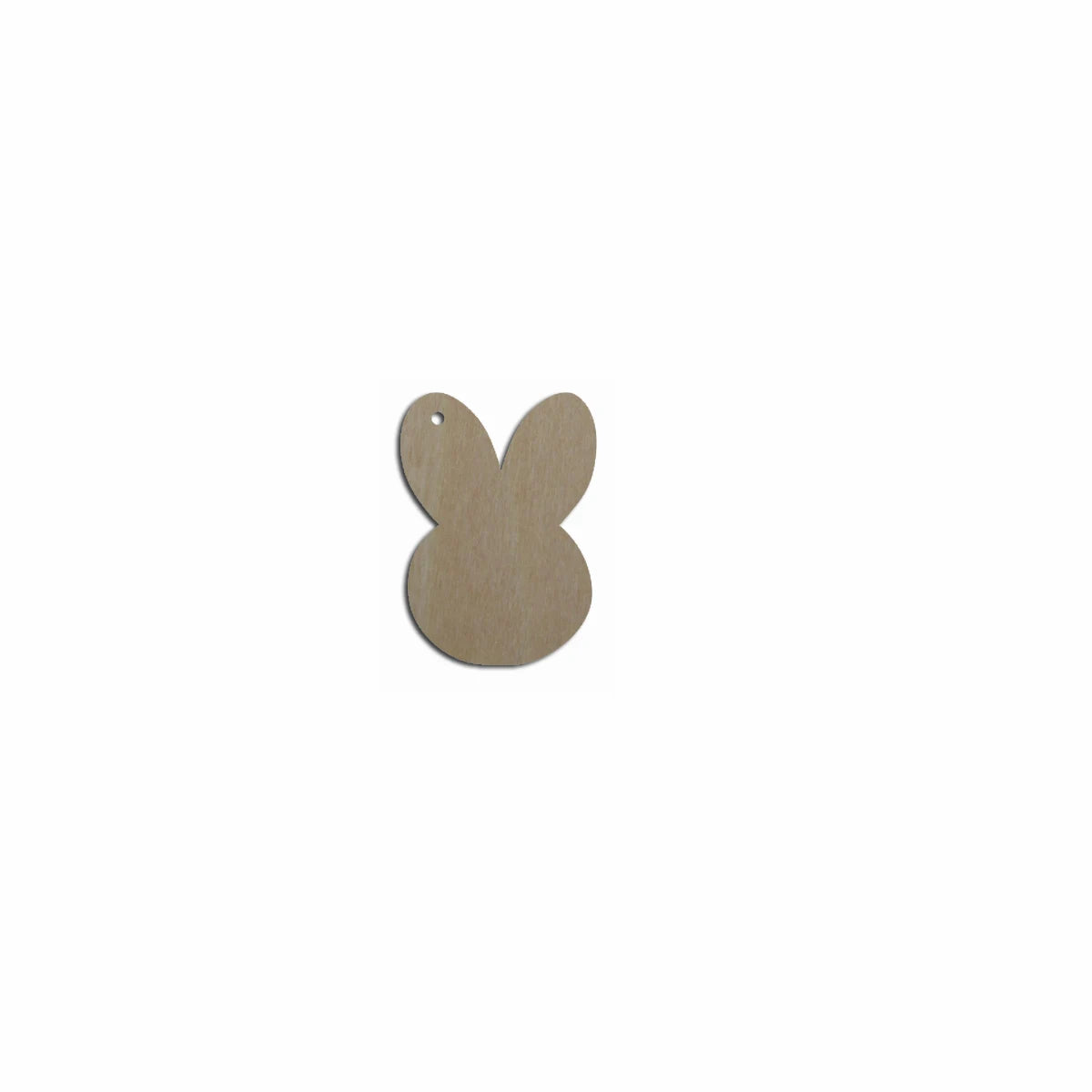 10pcs Unfinished Blank Wood Easter Rabbit Bunny Charm Pendant Necklace Cutout Shape Jewelry Finding For Women Earrings