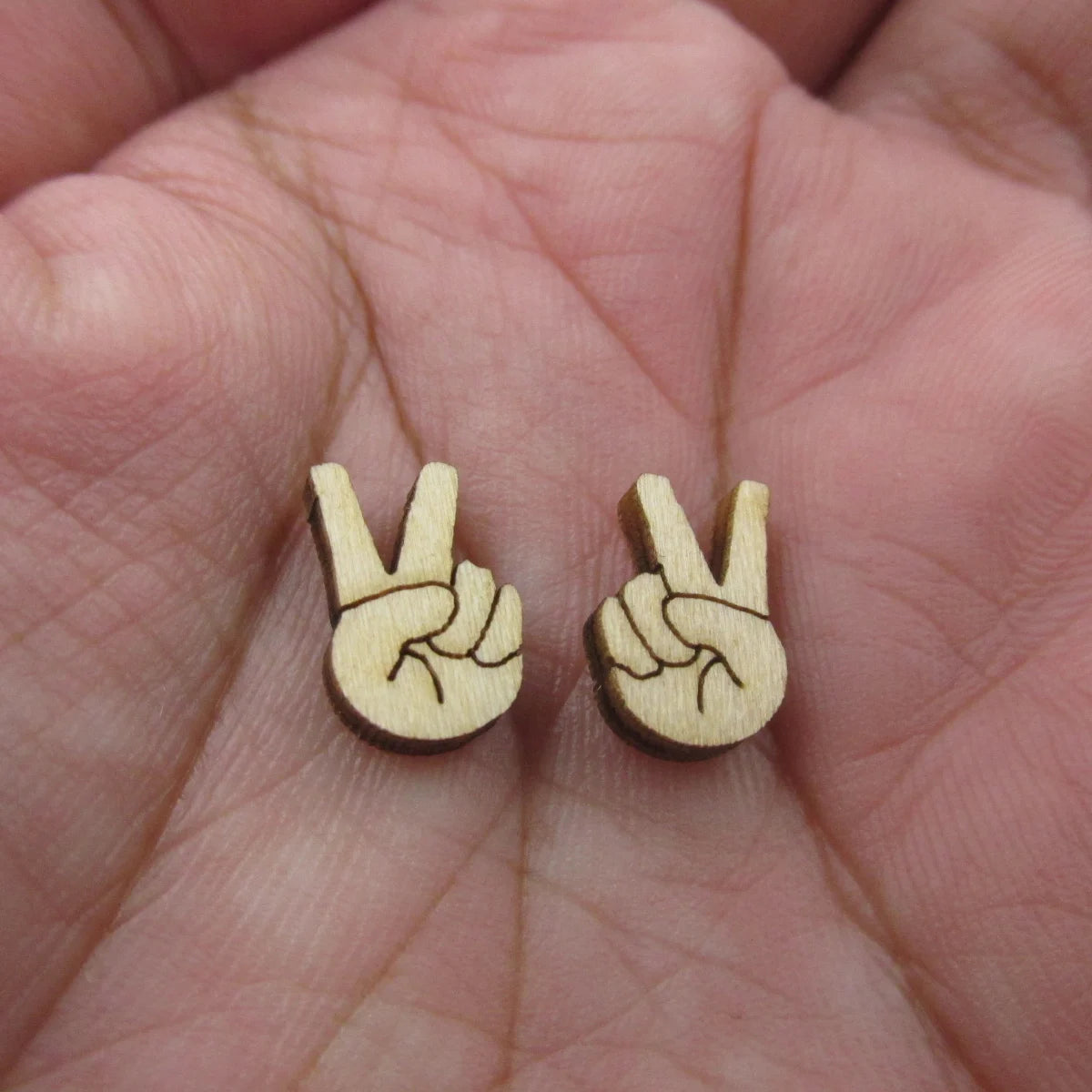 5 Pair Unfinished Blank Wooden Mini Patriotic Star Cabochon Bald Eagle Post Firework Patriotic Hat Wood Earrings Stud