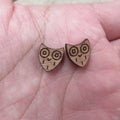 Laser Engraved Unfinished Wood Owl Bird Cabochon Charms Perfect For DIY Craft  Earring Stud  Jewerly Accessory