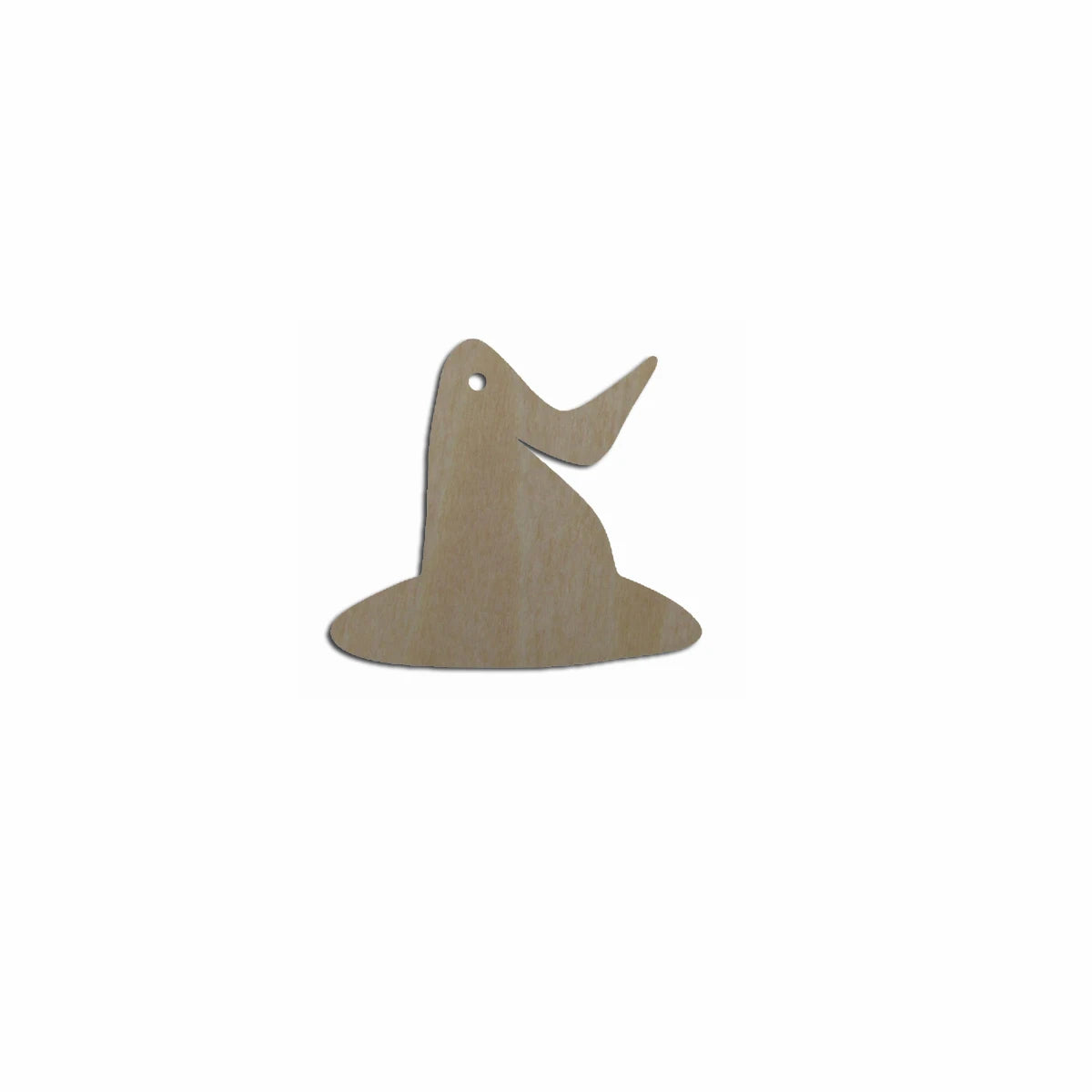 10pcs Bulk Unfinished Wooden Blank Holiday Halloween Witch Hat Cutout Shape For Spooky Horror Theme Earring