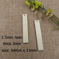 10pcs Unfinished Wooden Rectangle Earrings Blank Wood Hanging Ornaments Natural Hollow Charms Pendants for Dangle Earring