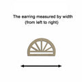 10pcs Unfinished Wood Blank Geometric Semi Circle Sun Hoop Shape Macrame Earring Part Findings For DIY Jewelry Making