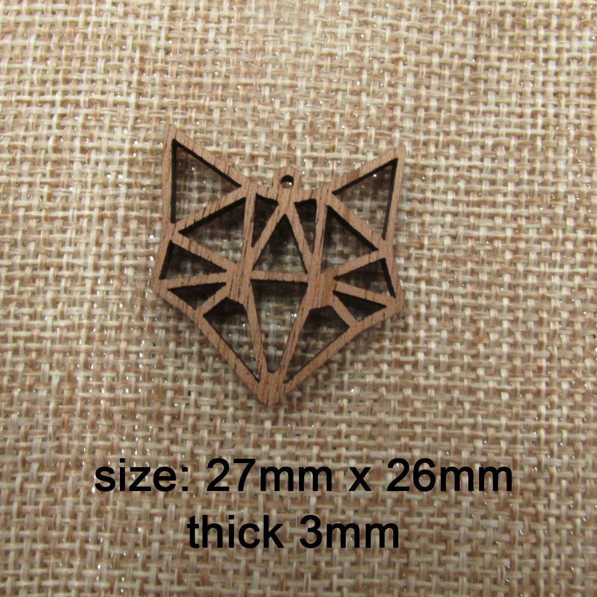 6pcs Unfinished Wooden Fox Charm Jewelry Accessories For Foxes Bracelet Necklace Pendant Craft Supplies Diy Finding