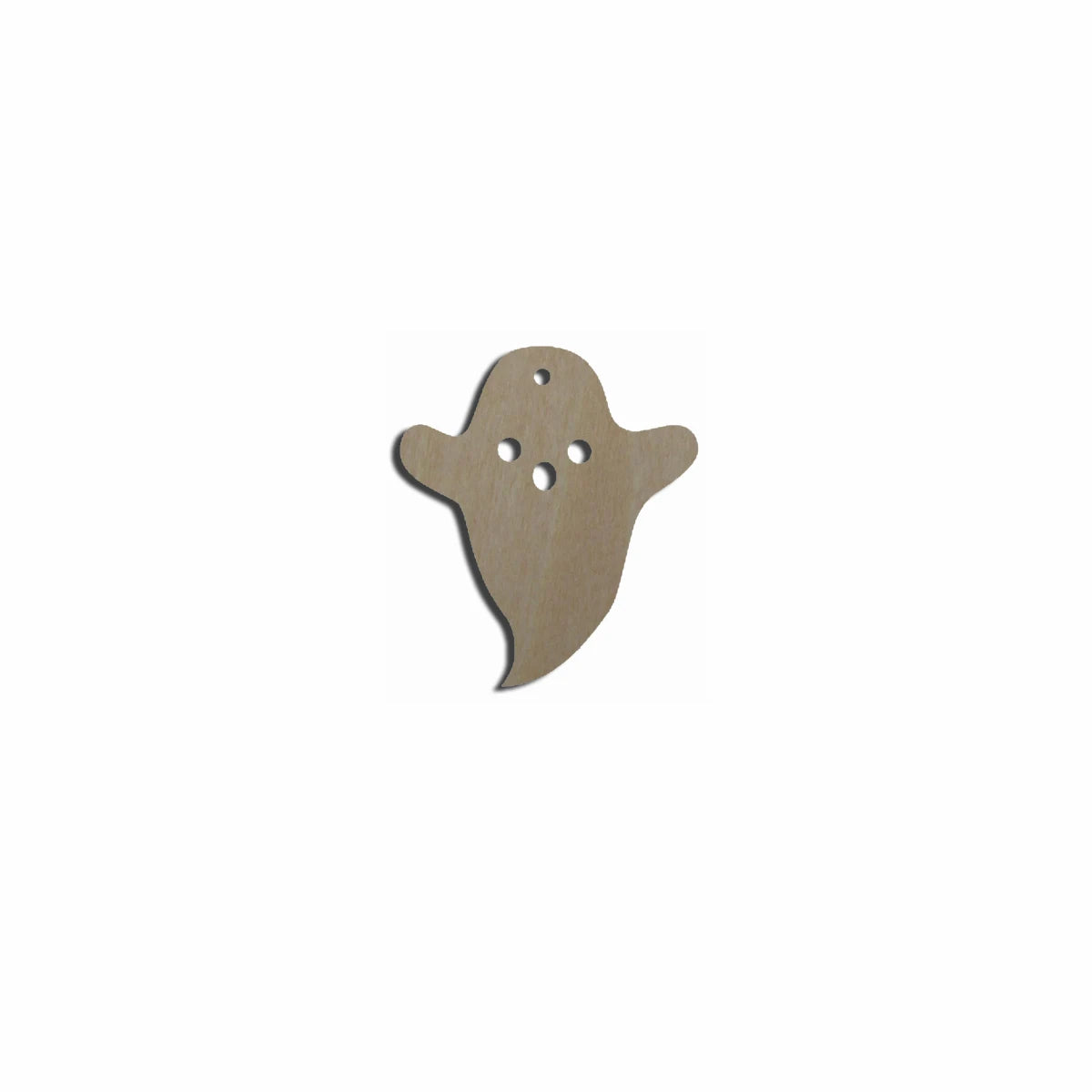 10pcs Bulk Unfinished Wooden Blank Holiday Halloween Ghost Cutout Shape For Spooky Horror Theme Earring