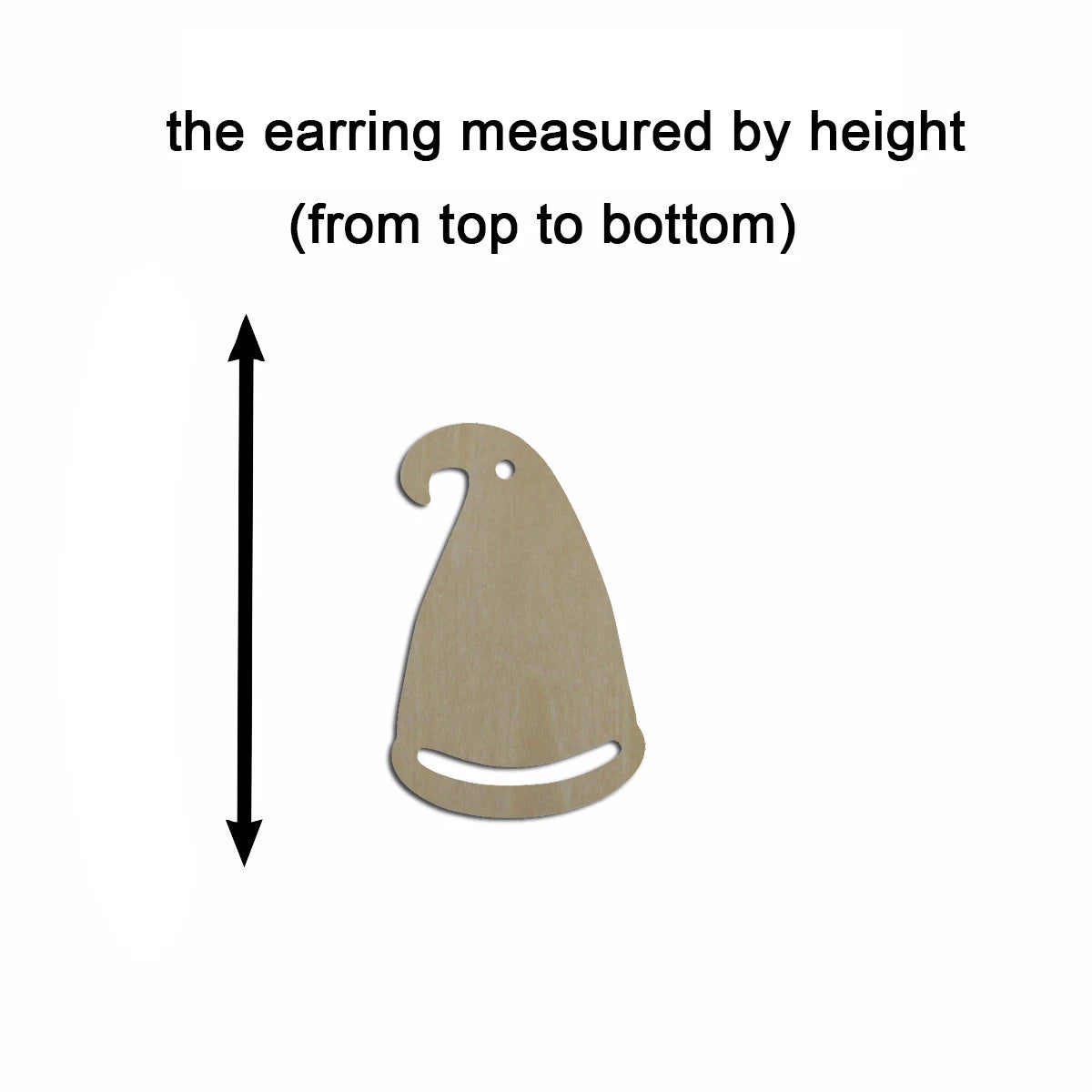 10pcs Unfinished Wood Blanks Gnome Cutout Shape Macrame Earring Pendant Charm For DIY Jewelry Making
