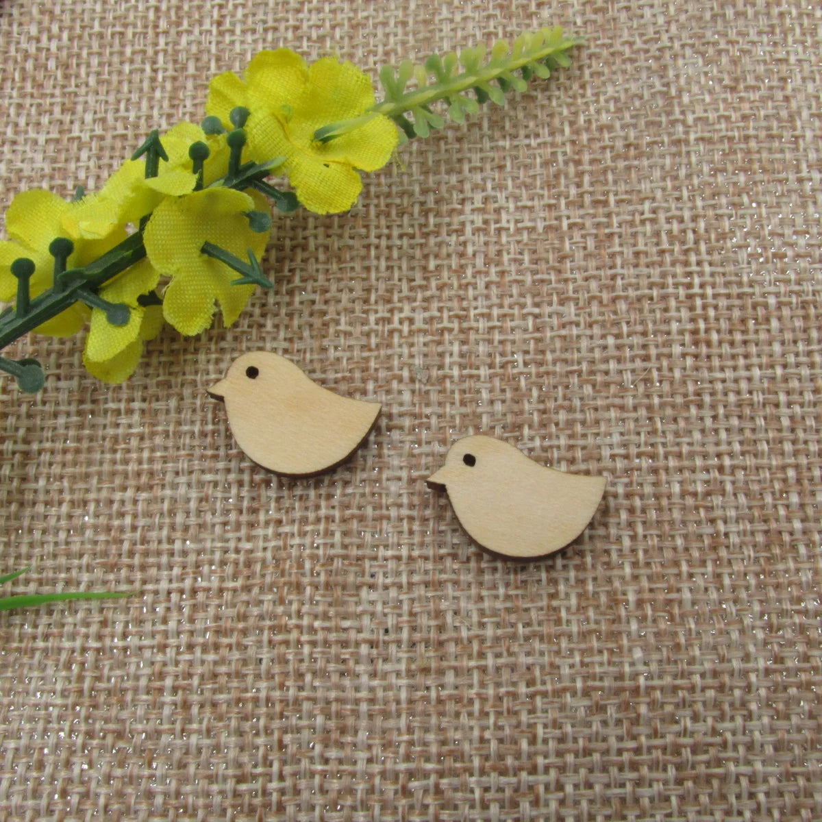 10pcs Unfinished Blank Tiny Birds Shape Wood Stud Earring Cutout Cabochon  Charms For DIY Jewelry Hand Painted Making