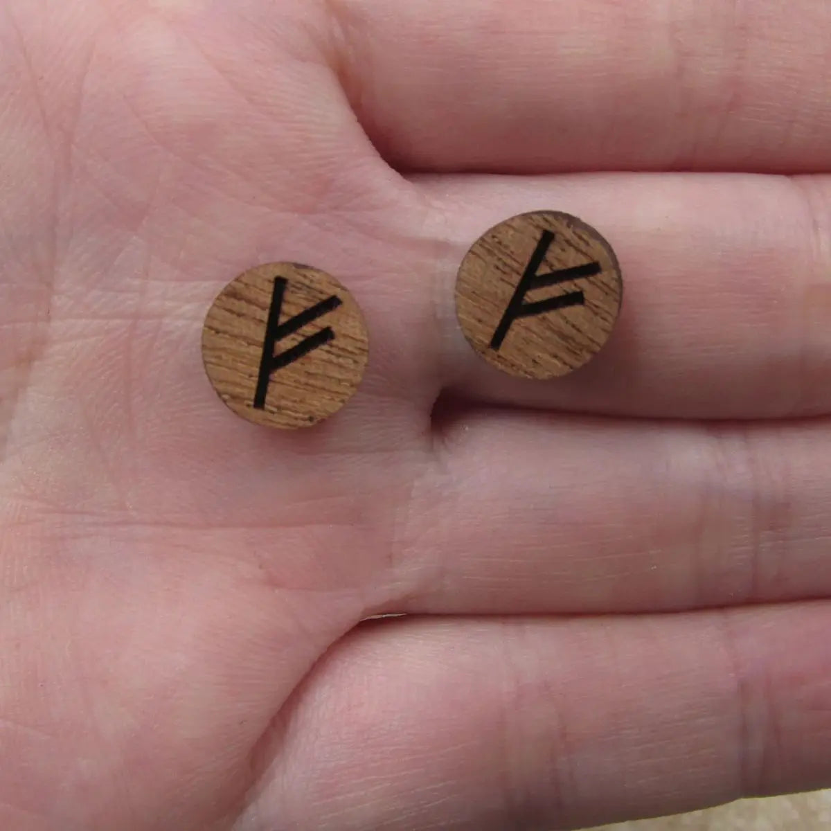 5 Pair Unfinished Blank Geometric Wooden Triquetra Triskell Symbol Cabochon Charm Laser Engrave Wood Shape Cutouts Earring