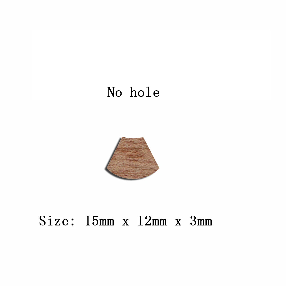 6pcs Unfinished Blank Wooden Trapezoid Earring Stud Fan Charms Connector Pendant for Jewelry Making