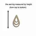 10pcs Unfinished Wood Blank Tear Drop Cutout Shape Macrame Earring Pendant Charms For DIY Jewelry Making