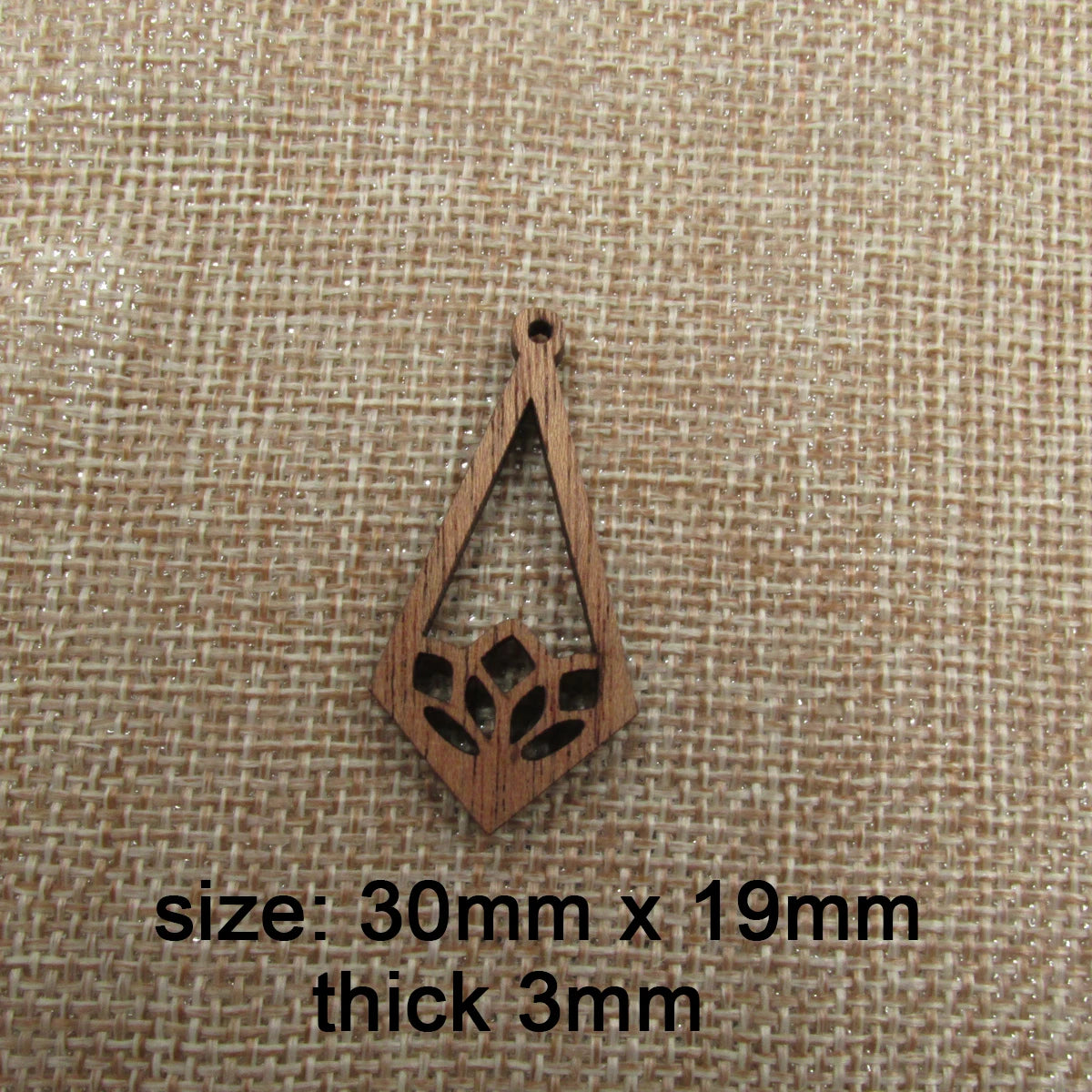 6pcs Unfinished Wood Lotus Flower Charms Earring Pendants For Jewelry Making DIY Handmade Craft