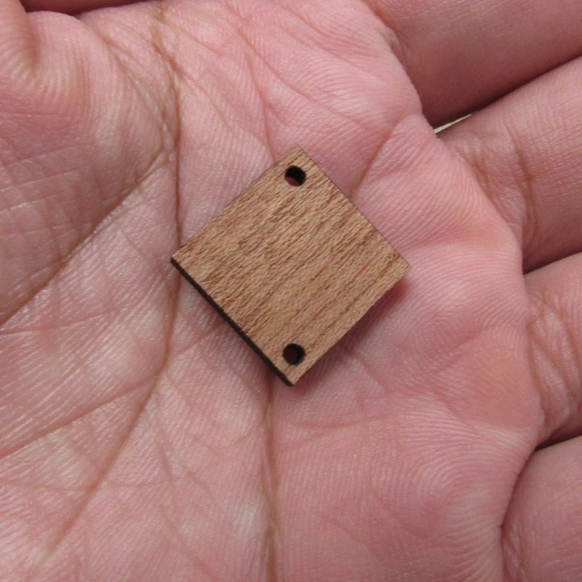 6pcs Unfinished Blank Wooden Diamonds Shape Connector Wood Cutout For Necklace Earring Pendant DIY Making Jewelry