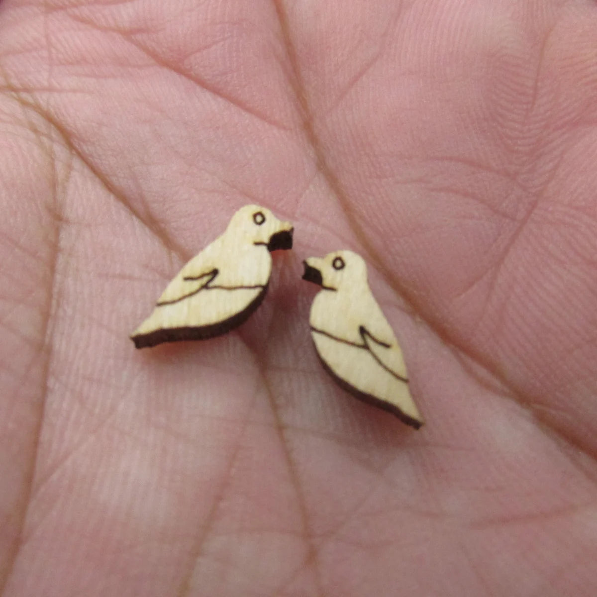 5 Pair Unfinished Blank Wooden Halloween Coffin Raven Owl Cabochon Jack-O-Lantern Post Candy Corn Wood Earrings Stud