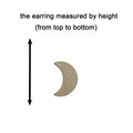 10pcs Multiple Size Unfinished Wooden Blanks Crescent Moon Cutout Shape Earring For Jewelry Supplier