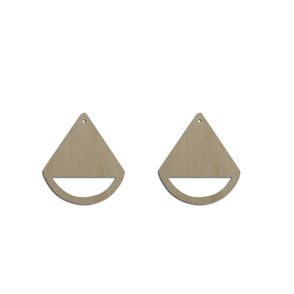 10pcs Unfinished Wood Blank Teardrop Shape Macrame Earring Part Findings Wholesale For DIY Jewelry Making