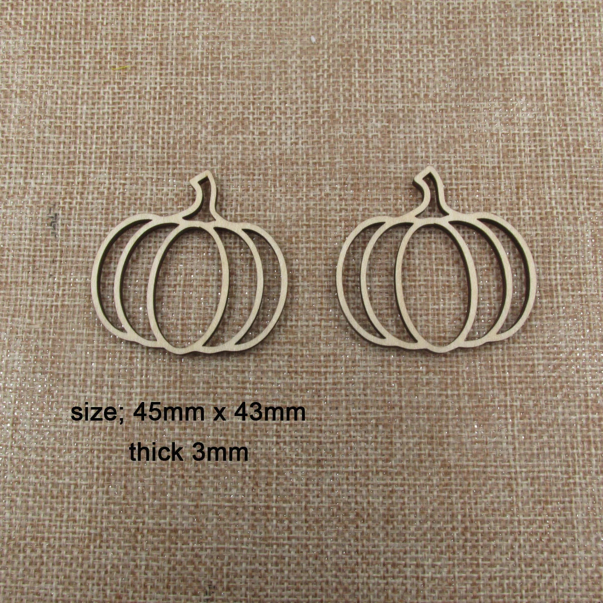 10pcs Unfinished Wooden Earring Blanks Pumpkin Macrame DIY Jewelry Earrings Parts Findings Accessories Supplies