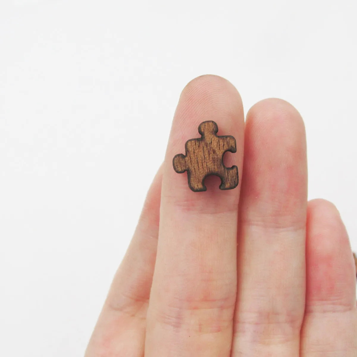 Blanks Wood Cabochon Mini Wooden Circle Triangle Square Pentagon Hexagon heart puzzle Shape Laser Cut Earring Supplies