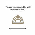 10pcs Unfinished Wood Blank Rainbow Cutout Shape Macrame Earring Part Findings Wholesale For DIY Jewelry Making