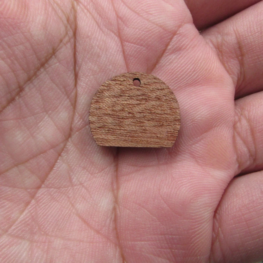 6pcs Unfinished Blank Wooden Half Circle Large Semicircle Wood Shape Cutout Connector For  DIY Necklace Earring Making Jewelry