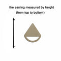 10pcs Unfinished Wood Blank Teardrop Shape Macrame Earring Part Findings Wholesale For DIY Jewelry Making