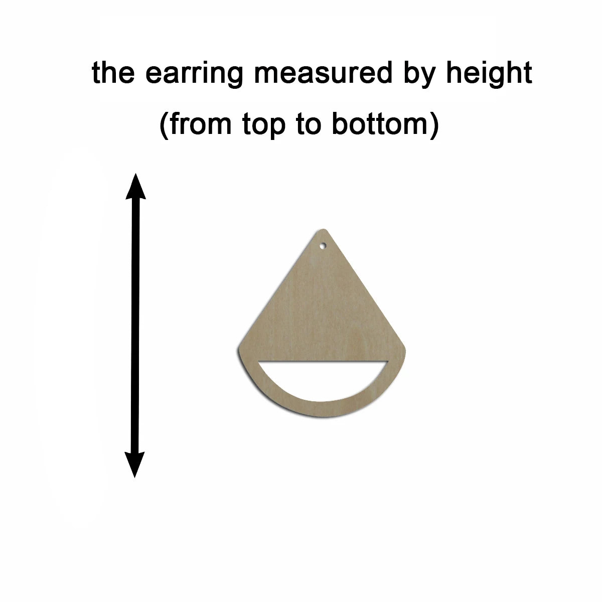 10pcs Unfinished Wood Blank Teardrop Shape Macrame Earring Part Findings Wholesale For DIY Jewelry Making