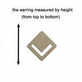 10pcs Unfinished Wood Blanks Square Diamond Shape Macrame Earring Part Findings Wholesale For DIY Jewelry Making