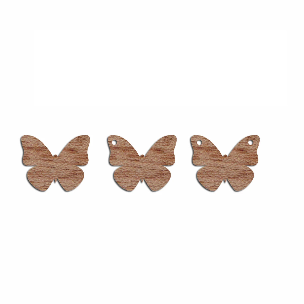 6pcs Unfinished Blank Wooden Butterfly Charm Connector Pendant for Women Female Jewelry Making DIY Crafting
