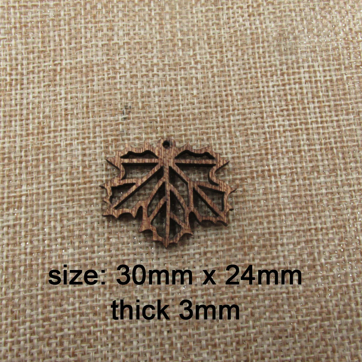 6pcs Unfinished Wood Maple Leaf Charms Lucky Four Leaves Necklace Pendant Bracelet Jewelry Making Handmade DIY Supplies