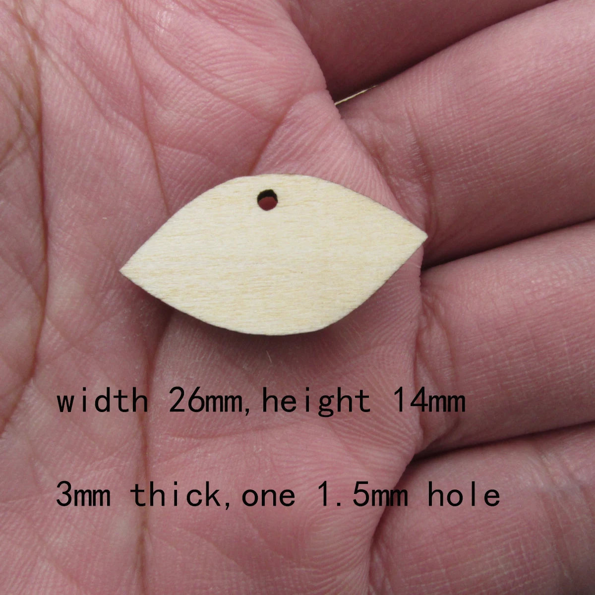 10 Pcs Unfinished Blank Wooden Geometric Diamond Rhombus Shape Cutout Plywood Connector Jewelry Finding Supplies For Earrings