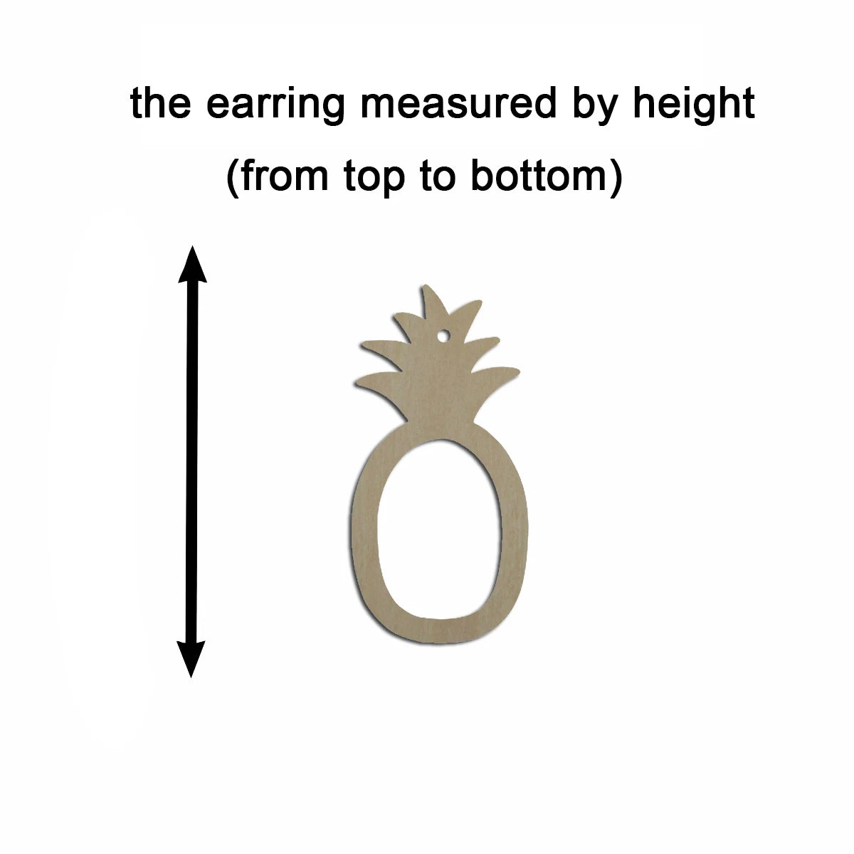 10pcs Unfinished Wood Blanks Fruit Pinapple Shape Macrame Earring Part Findings Wholesale For DIY Jewelry Making