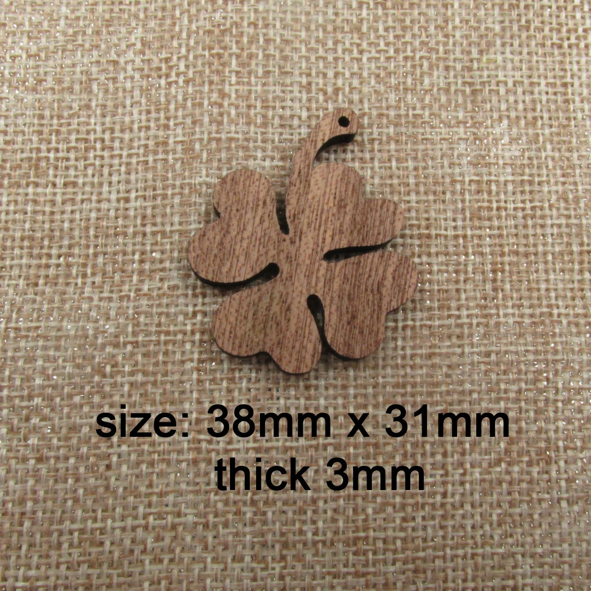 6pcs Unfinished Wood Maple Leaf Charms Lucky Four Leaves Necklace Pendant Bracelet Jewelry Making Handmade DIY Supplies