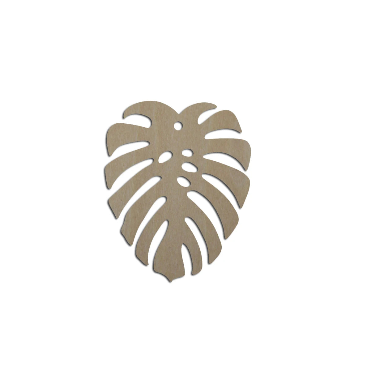 10pcs Laser Cut Unfinished Blank Wood Monstera Leaf Shape Earring Pendant Jewelry Charm Finding For DIY Making Project