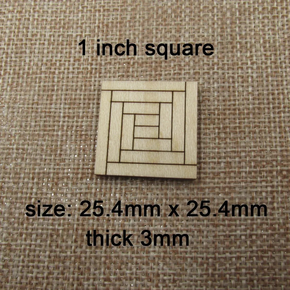 Unfinished Blank Miniature Wooden Tiles, Wood Flooring for Mini DIY Dollhouse, Furniture Crafts, 10Pcs