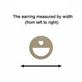 10pcs Unfinished Wood Blank Geometric Heart Circle Shape Macrame Earring Part Findings Wholesale For DIY Jewelry Making