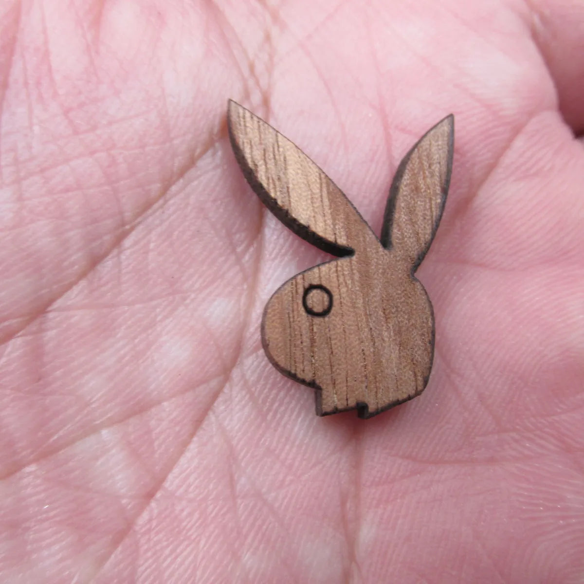 Laser Cut Unfinished Wood Rabbit  Charms Pendant Wood Bunny Perfect For Earring Brooch Neckace -  Jewerly supplier