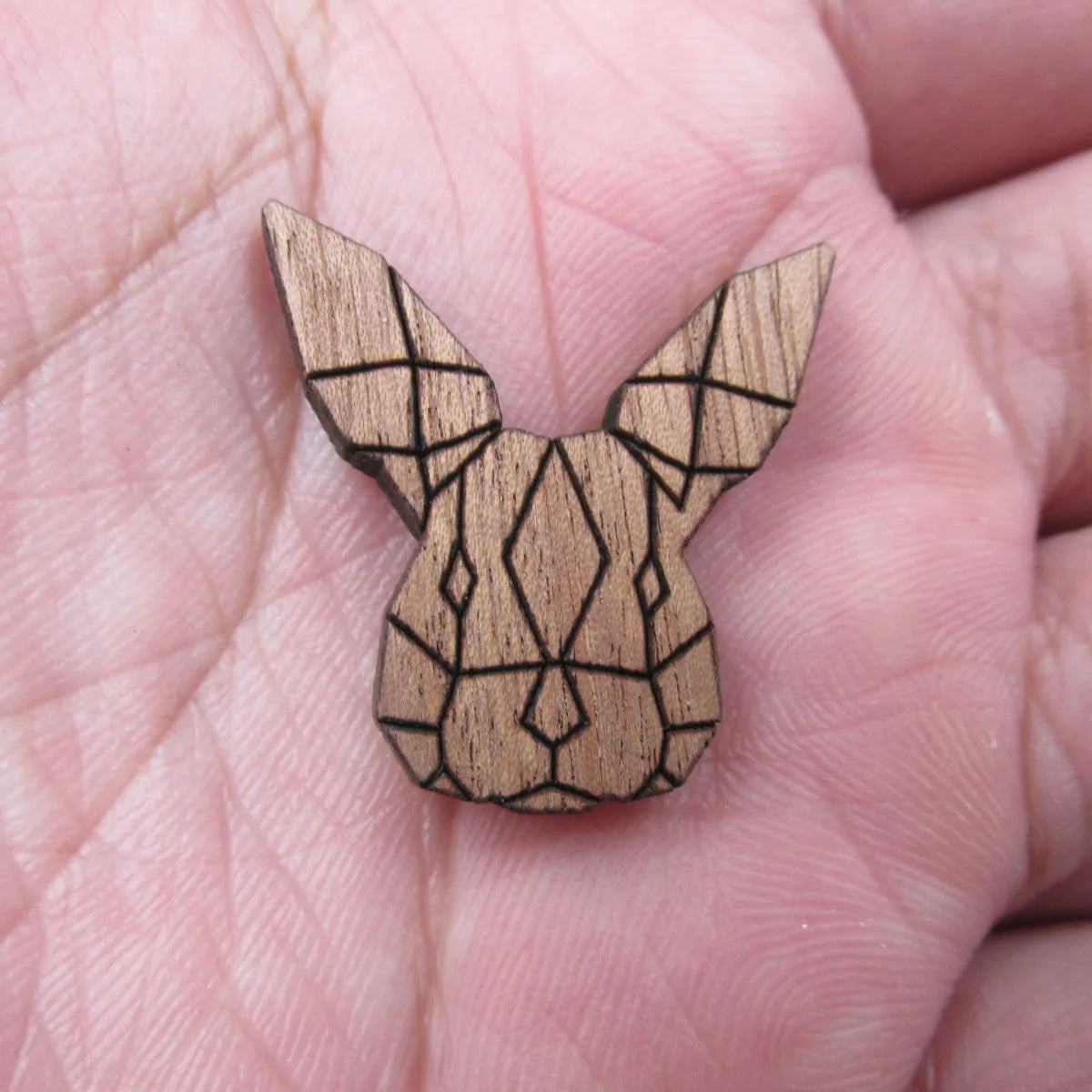 Laser Cut Unfinished Wood Rabbit  Charms Pendant Wood Bunny Perfect For Earring Brooch Neckace -  Jewerly supplier