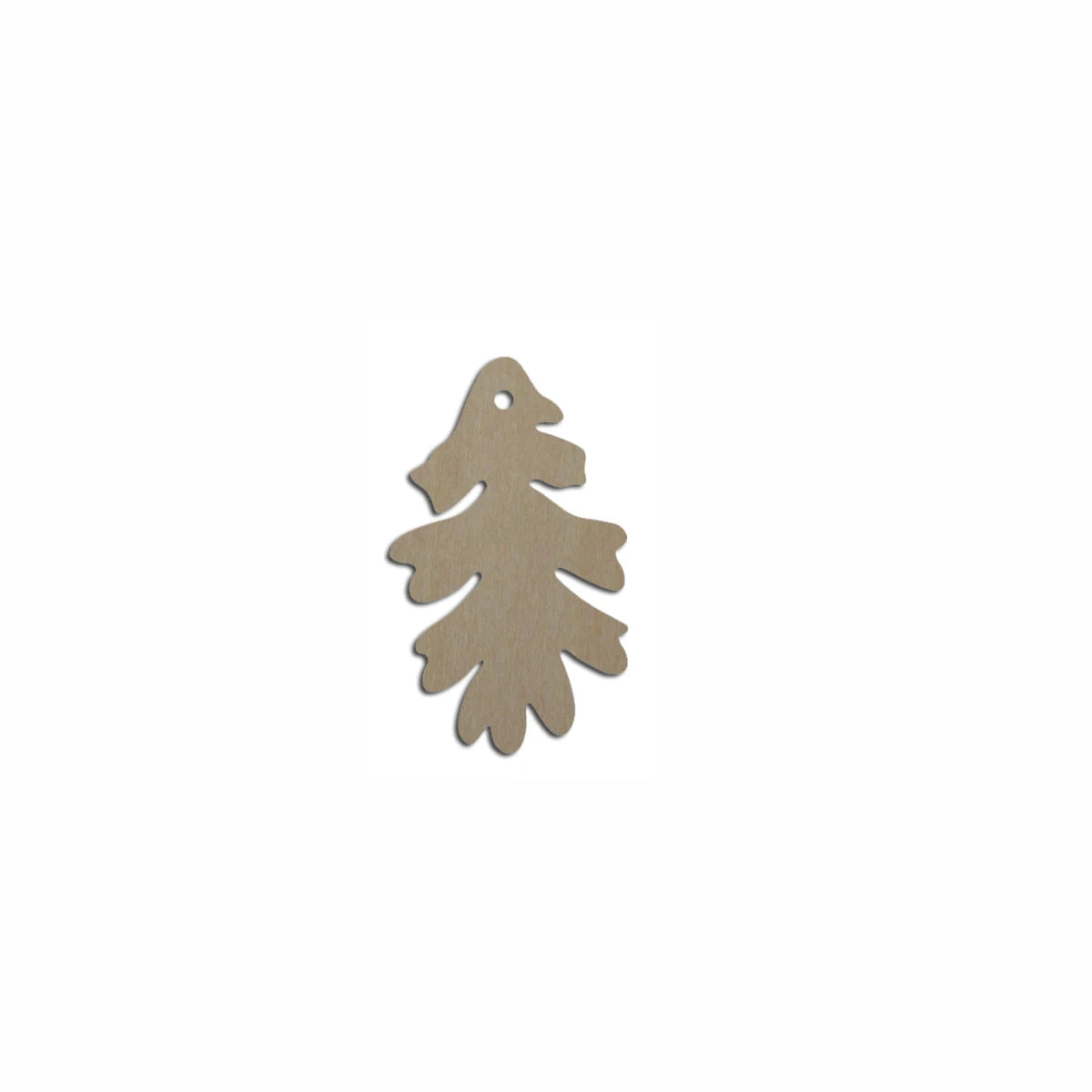 10pcs Unfinished Wooden Blank Oak Leaf Charms Pendant Necklace Cutout Shape For Women Jewelry Accessories