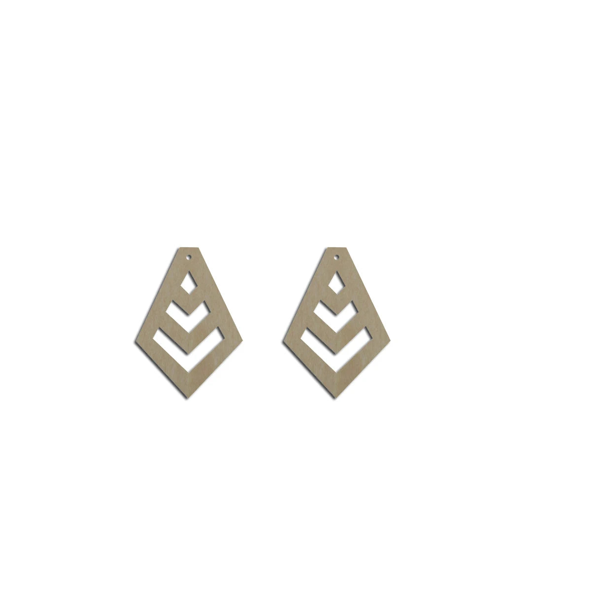 10pcs Unfinished Wood Blanks Geometric Tie Shape Macrame Earring Part Findings Accessories Wholesale For DIY Jewelry Making