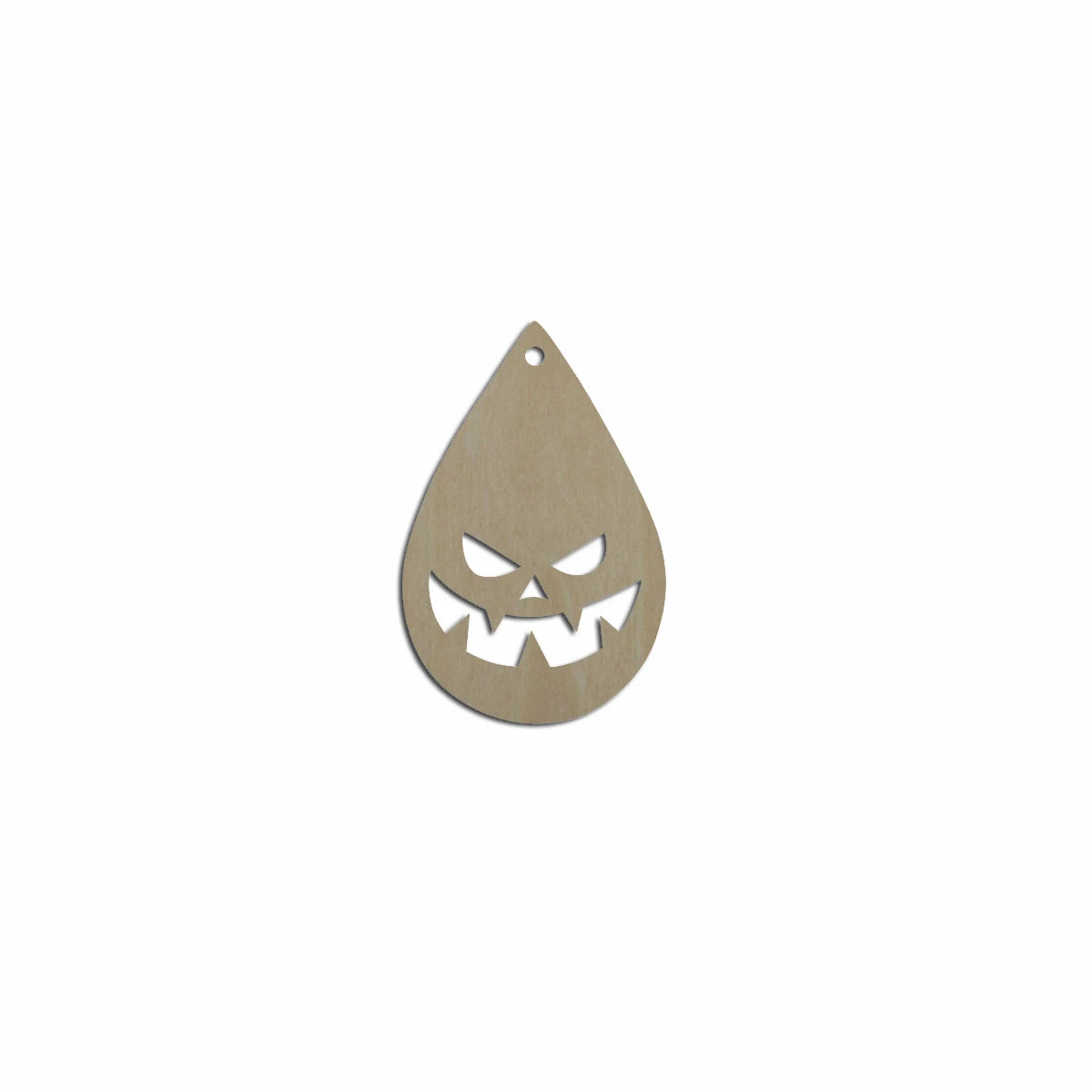 10pcs Bulk Unfinished Wooden Blank Holiday Halloween Pumpkins Jack-o-lanterns Cutout Shape For Spooky Horror Theme Earring