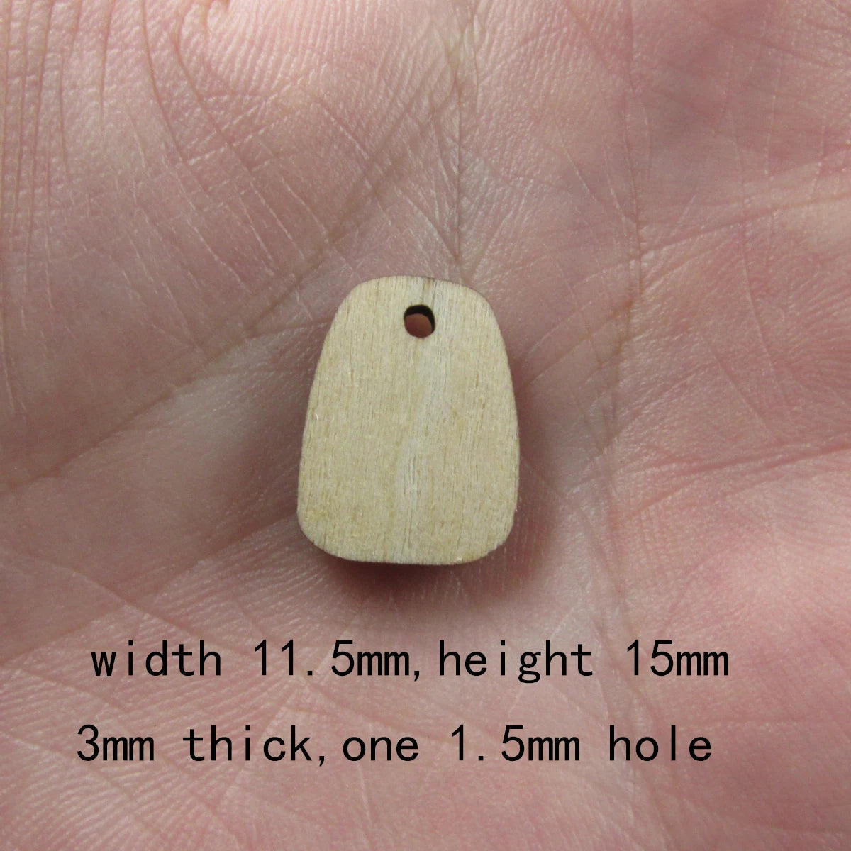 10 Pcs Unfinished Blank Wooden Geometric Petal Trapezoid Shape Cutout Plywood Connector Jewelry Finding Supplies For Earrings