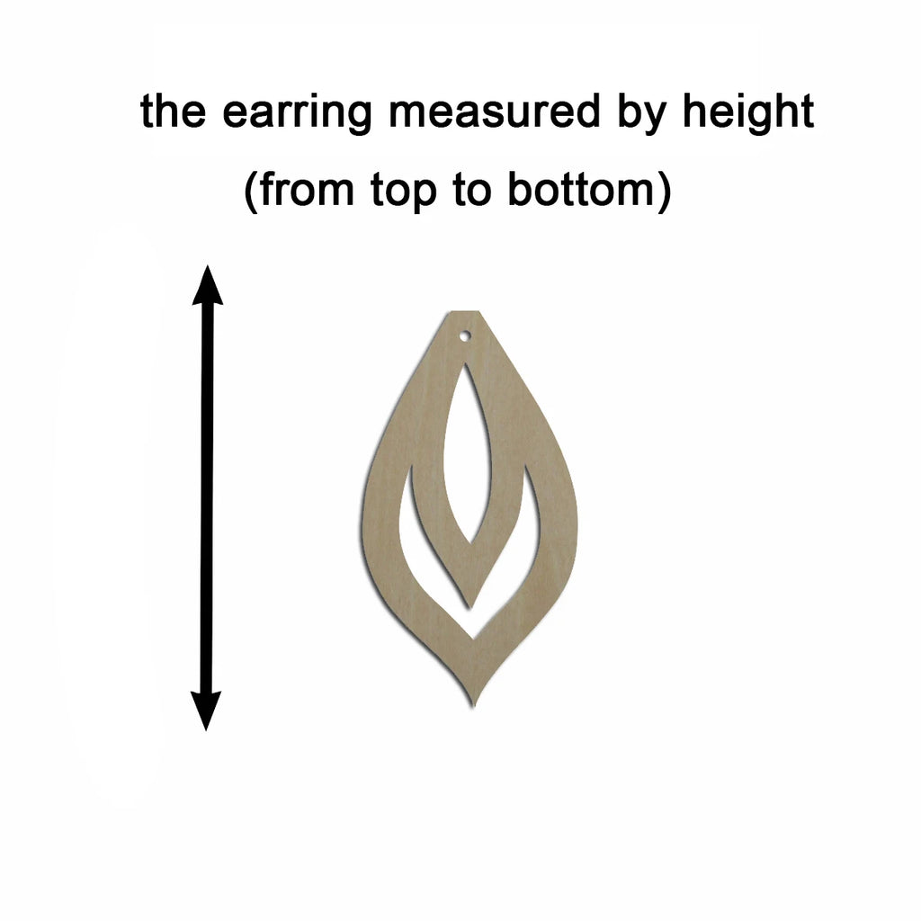 10pcs Unfinished Wood Blanks Fall Leaf Shape Macrame Earring Part Findings Wholesale For DIY Jewelry Making