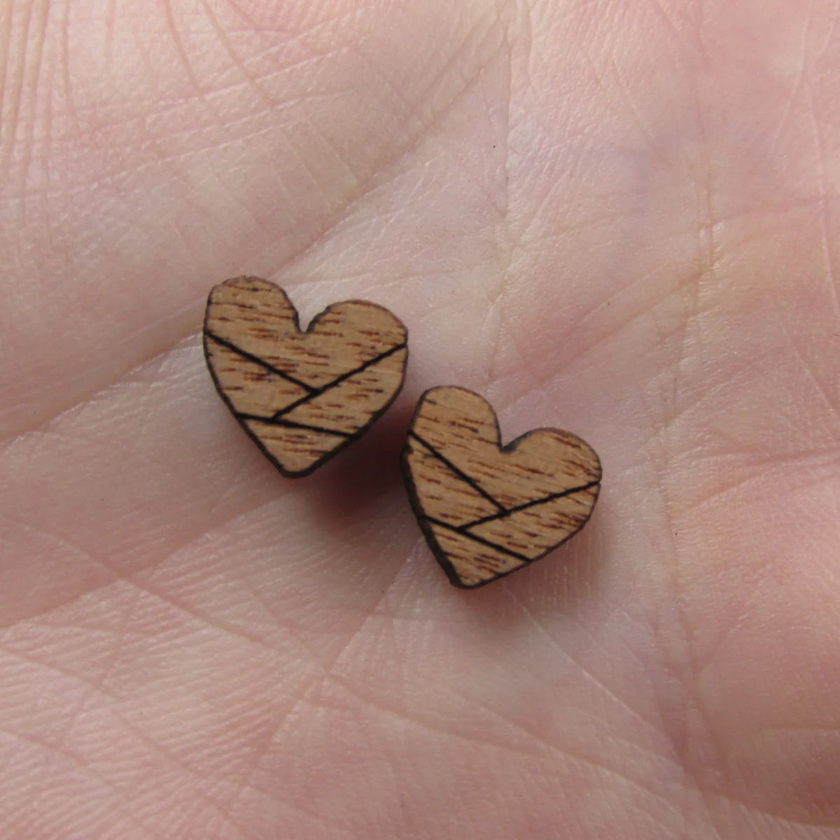 5 Pair Unfinished Blank Weather Wood Rainbow Wooden Cutout Shapes For DIY Stud Earrings Supplies