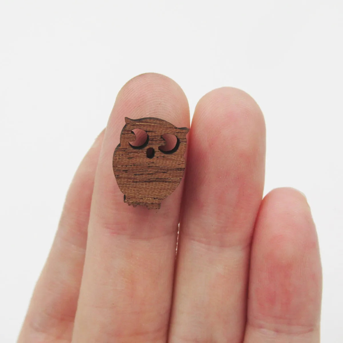 Laser Cut Animal Dino owl Bear Koala DIY Wooden Earring Charms Wood Cabochon Jewelry Earring Supplies