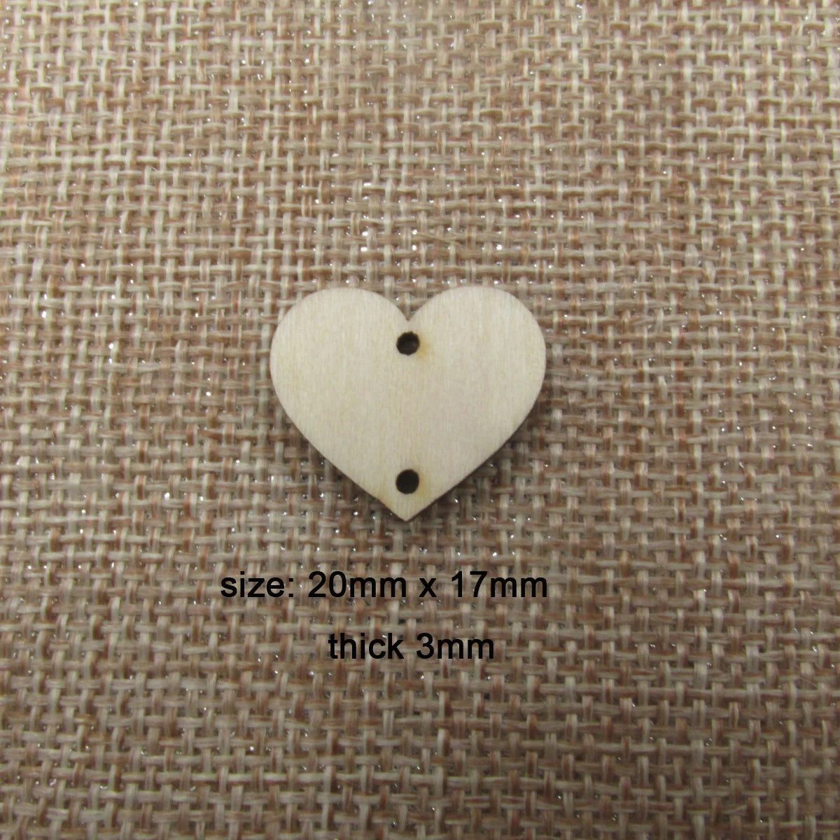 10 Pcs Unfinished Blank Wooden Heart Shape Cutout Plywood Connector Jewelry Finding Supplies